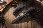 Lovački Nož Trivisa UMa-04 Ti Bolster and Thumb Stud,3.66" S35VN Steel,,Micarta Scales
