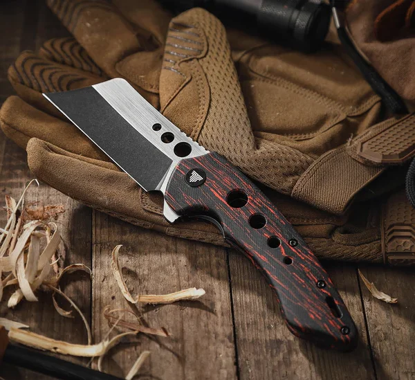 Lovački Nož Trivisa Mensae-03BB Cleaver,3.34" 154CM Steel,Damascus G10 Handle