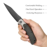 Lovački Nož Trivisa UMa-04 Ti Bolster and Thumb Stud,3.66" S35VN Steel,,Micarta Scales