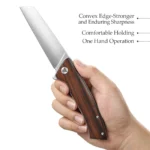 Lovački Nož Trivisa Sag-01 Handmade Convex Edge,3.74" Hand Satin D2 Steel,Ironwood Handle