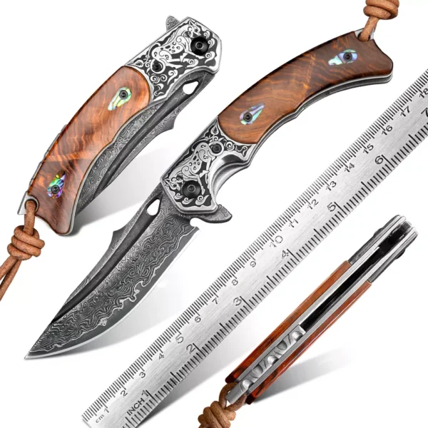 Preklopni lovački nož Rosewood Handle DSD-SP
