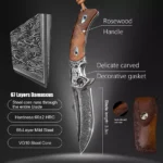 Preklopni lovački nož Rosewood Handle DSD-SP