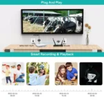 Komplet video nadzor sa 8 kamere 15BWT8 & NVR WIFI snimač  & 1TB HD