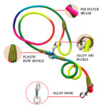 Povodac iz dva dela running hands free multicolor