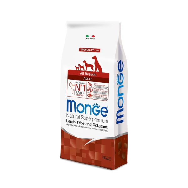 Monge All Breeds Adult Jagnjetina, Pirinač i Krompir 12kg