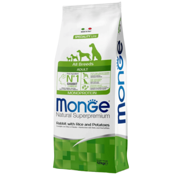 Monge hrana za pse Adult All breeds - Zečetina, pirinač i krompir 12kg
